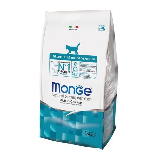 Monge Cat Kitten 1,5 kg pollo (gattini) <br/> Cibo Secco per Gatti