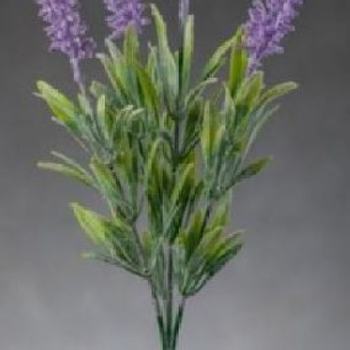 8670x Lavanda fioccata artificiale 30 cm <br/> Fiori Finti e Piante Finte