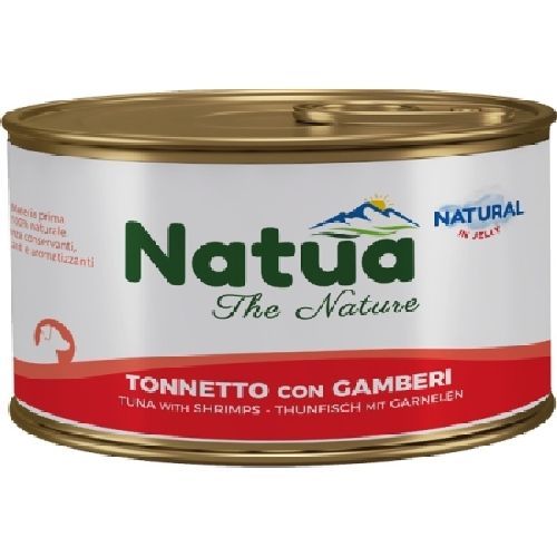 NATUA JELLY DOG TONNETTO CON GAMBERI 150 GR <br/> Cibo Umido per Cani