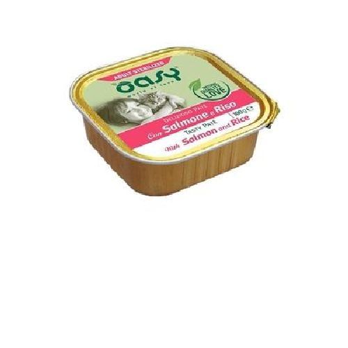 OASY WET CAT DELIZIOSO PATE ADULT STERIL SALMON VASCHETTA 100 GR <br/> Cibo Umido per Gatti