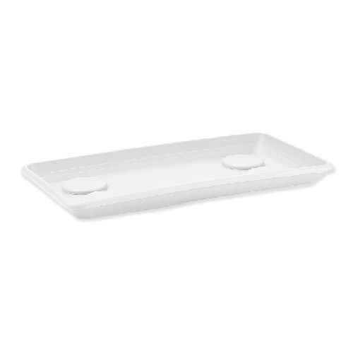 SOTTOFIORIERA ANTHEA 60CM BIANCO <br/> Vasi e Accessori in Plastica