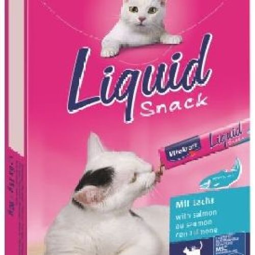VITAKRAFT LIQUID SNACK SALMONE COM OMEGA-3 (6 PZ) <br/> Snack e Premi per Gatti