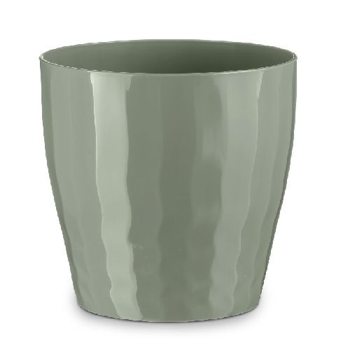 VASO B-LIVING C/RULLI CM 30 TERRA LAGUNA <br/> Vasi e Accessori in Plastica