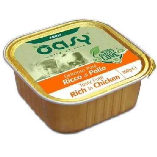 OASY WET DOG DELIZIOSO PATE ADULT POLLO VASCHETTA 150gr <br/> Cibo Umido per Cani