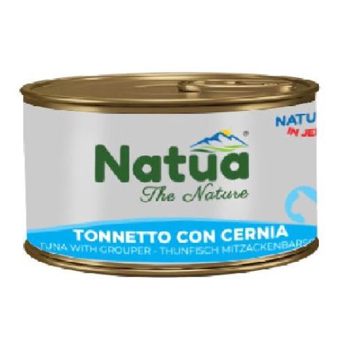 NATUA JELLY CAT TONNETTO CON CERNIA 85 GR <br/> Cibo Umido per Gatti