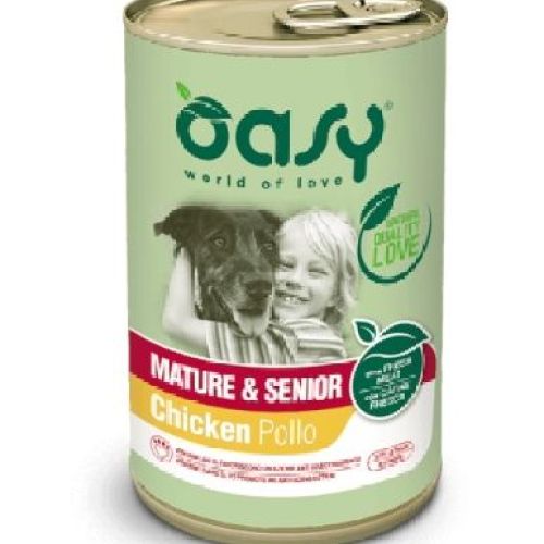OASY WET DOG LIFESTAGE MATURE SENIOR 400 GR <br/> Cibo Umido per Cani