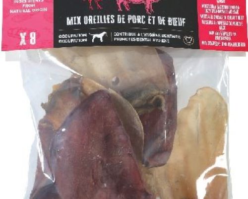 MIX ORECCHIE MAIALE E MANZO (8PZ) <br/> Snack e Premi per Cani