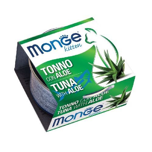 MONGE CAT FRUITS 80GR KITTEN TONNO E ALOE <br/> Cibo Umido per Gatti