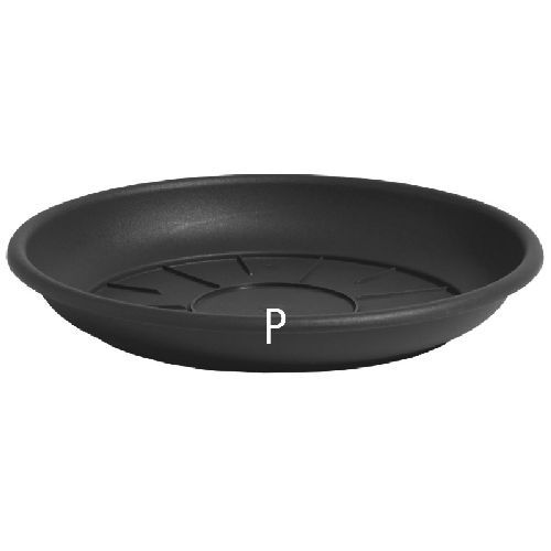Sottovaso Domus cm 10 antracite <br/> Vasi e Accessori in Plastica