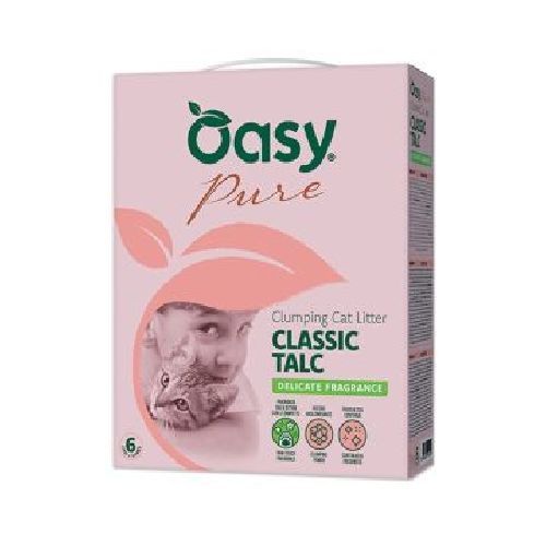 OASY LETTIERA MINERALE PURE CLASSIC TALC 6 LITRI <br/> Lettiera, Sabbia e Toilette Gatto