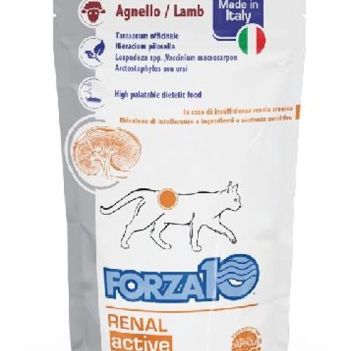 FORZA10 GATTO DIET RENAL AGNELLO 100 GR BUSTA <br/> Dieta Veterinaria per Gatti