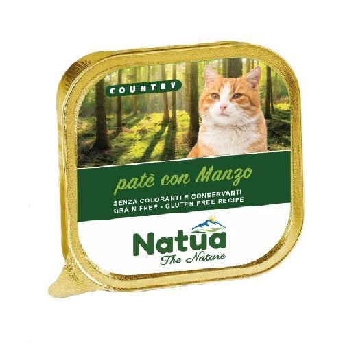 NATUA CAT COUNTRY MANZO 100 GR <br/> Cibo Umido per Gatti