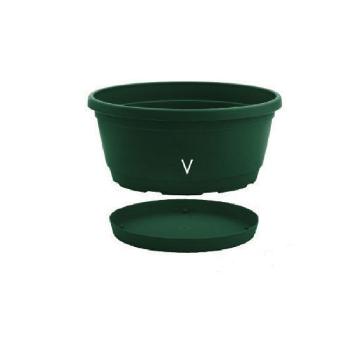 Ciotola Rumba cm 20 verde <br/> Vasi e Accessori in Plastica