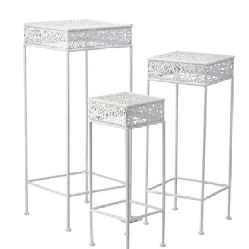 69695 TAVOLINO QUADRATO BIANCO CM 23 <br/> Vaso per Interni e decorazioni