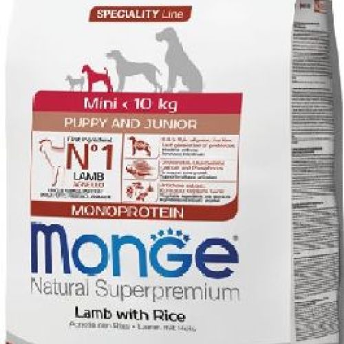 monge mini puppy agnello e riso 2,5kg <br/> Cibo Secco per Cani