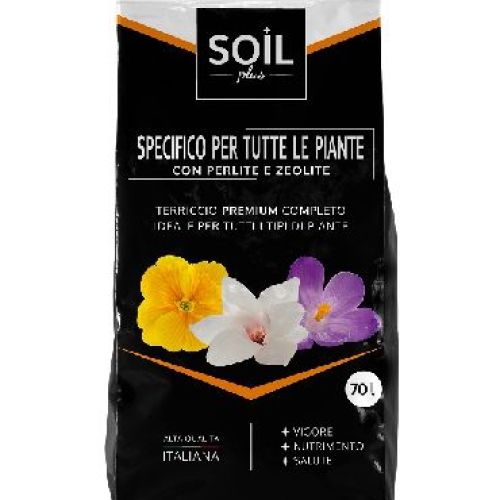 SOIL PLUS SPECIFICO PER TUTTE LE PIANTE LT 20 <br/> Terra e Torba