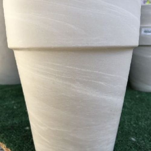 Flowerpot XL Granit cm 22 h 26 cm <br/> Vasi e Accessori in Terracotta