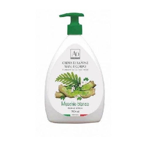 82693 CREMA DI SAPONE 750 ML MUSCHIO BIANCO <br/> Candele e Profumi per Ambiente, Saponi