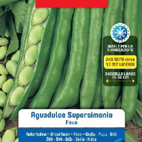 BLUMEN LEGUMI MAXI BUSTA FAVA AGUAD. SUPERS. GIADA <br/> Semi da Orto