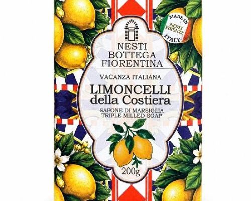 Saponetta Vacanza Italiana Limoncelli della Costiera 200 gr <br/> Candele e Profumi per Ambiente, Saponi