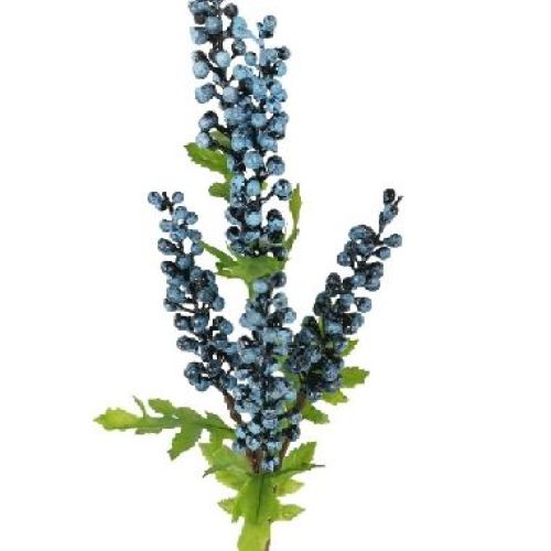 J020BL Berry spray x5 55cm bl <br/> Fiori Finti e Piante Finte