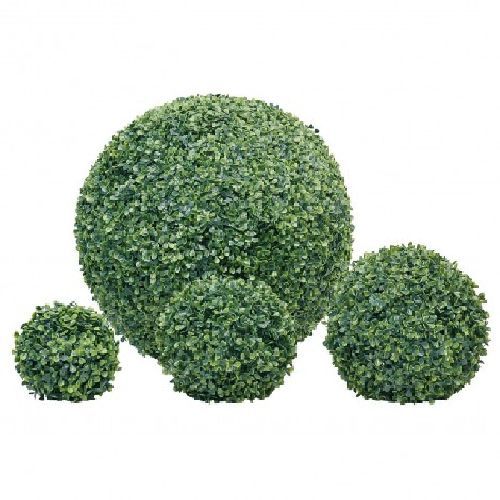 Sfera di Bosso Artificiale diam. 40cm <br/> Fiori Finti e Piante Finte