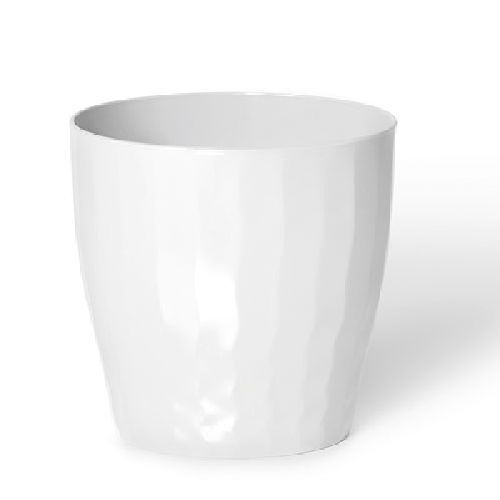 VASO B-LIVING C/RULLI CM 40 BIANCO <br/> Vasi e Accessori in Plastica