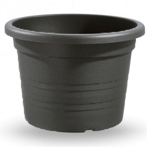 VASO CILINDRO CM 16 ANTRACITE <br/> Vasi e Accessori in Plastica