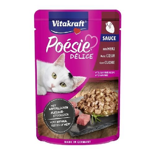 VITAKRAFT POESIE DELICE SAUCE CUORE 85 GR <br/> Cibo Umido per Gatti