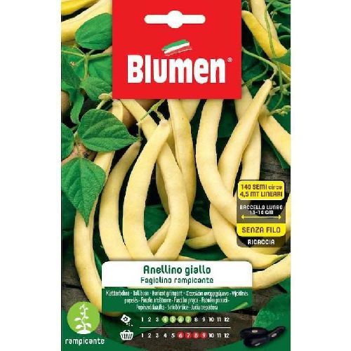 BLUMEN LEGUMI MAXI BUSTA FAGIOLINI RAMP. ANELLINO GIALLO <br/> Semi da Orto