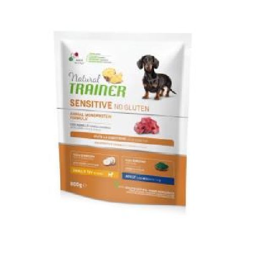 Natural Trainer Sensitive No Gluten Adult Mini Agnello 800gr <br/> Cibo Secco per Cani