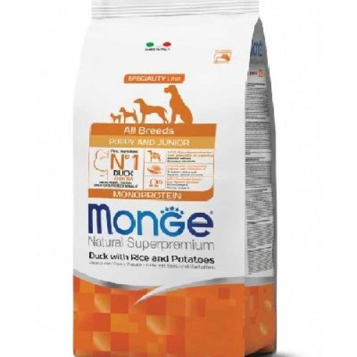 MONGE ALL BREEDS PUPPY ANATRA 12KG <br/> Cibo Secco per Cani