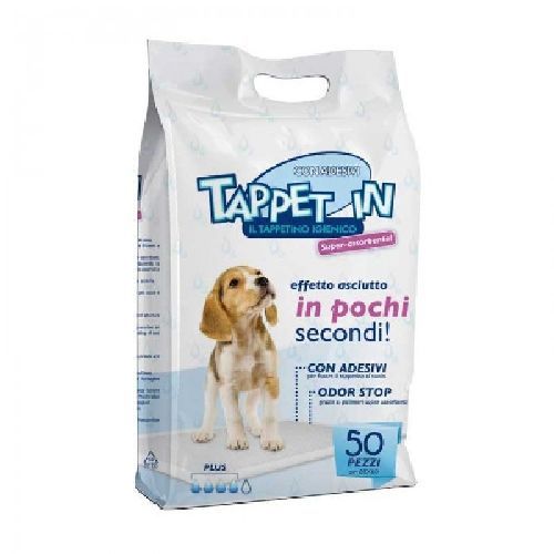 Tappetino assorbente Tappet In 60x60 50pz <br/> Traversine e Salviette Cane