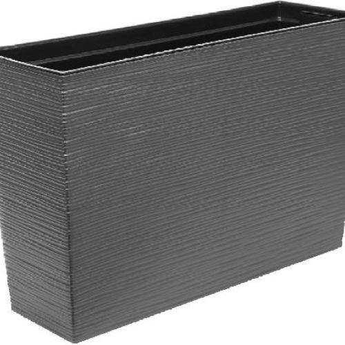 Cassetta Werbena Dluto cm 56 h 36,2 grafite <br/> Vasi e Accessori in Plastica