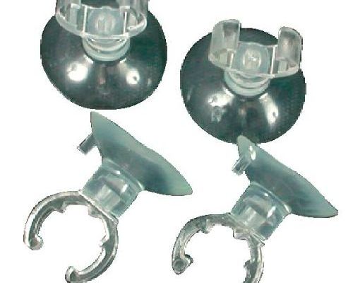 Zolux 4 Ventose + Clip 12 mm <br/> Filtri, Pompe e Ricambi Acquario
