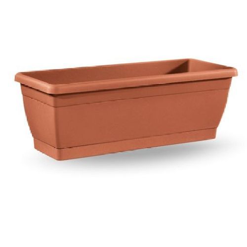 CASSETTA ROXANNE 50 CM TERRACOTTA <br/> Vasi e Accessori in Plastica