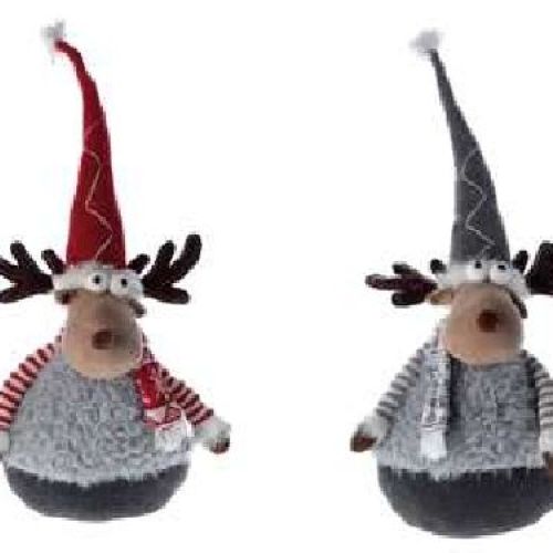 69561 Decorazione Natale Renna 40cm <br/> Accessori Arredo Casa Natale