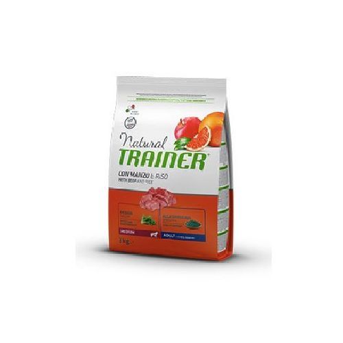 Natural Trainer Medium Manzo e riso 3 kg <br/> Cibo Secco per Cani