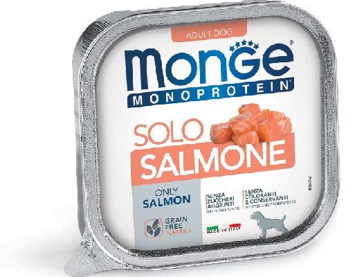 MONGE DOG SOLO SALMONE MONOPROTEICO 150 GR <br/> Cibo Umido per Cani