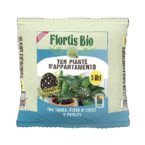 FLORTIS TERRA PIANTE D'APPARTAMENTO 3 LT <br/> Concime per Piante da Esterno