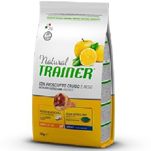 Natural Trainer Small&Toy Prosciutto crudo e riso 2 kg <br/> Cibo Secco per Cani