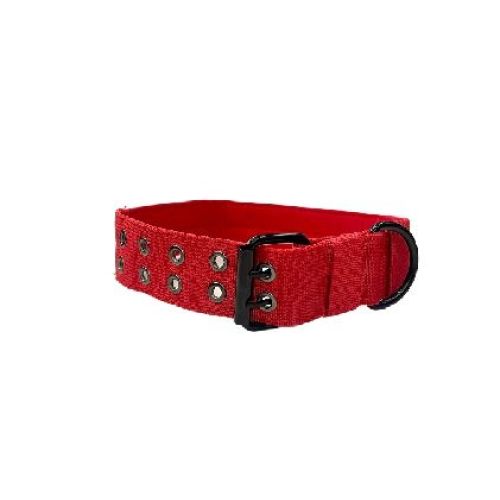 COLLARE NYLON TAGLIA M COLLO CM. 38-43 ROSSO <br/> Guinzagli, Collari e Pettorine