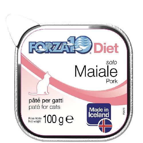 FORZA10 PATE CANE SOLO DIET MAIALE 100 GR VASCHETTA <br/> Cibo Umido per Cani