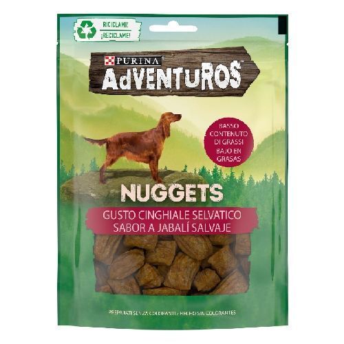 Adventuros Nuggets Cinghiale 90 gr <br/> Snack e Premi per Cani