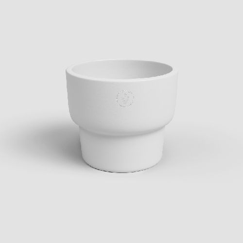 CASPO ECO CM 17 H 14,5 BIANCO <br/> Vaso per Interni e decorazioni