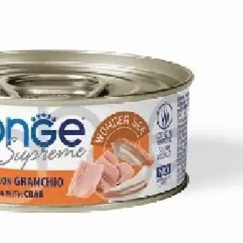 MONGE CAT SUPREME 80GR STERIL. TONNO GRANCHIO <br/> Cibo Umido per Gatti