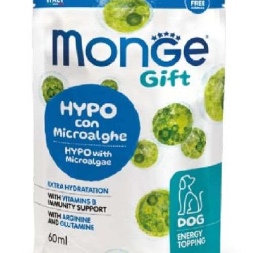 Monge Gift Cane Energy Topping Hypo con microalghe <br/> Snack e Premi per Gatti