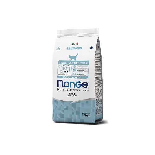 MONGE CAT NAT. MONOP. KITTEN TROTA 1,5 KG. <br/> Cibo Secco per Gatti