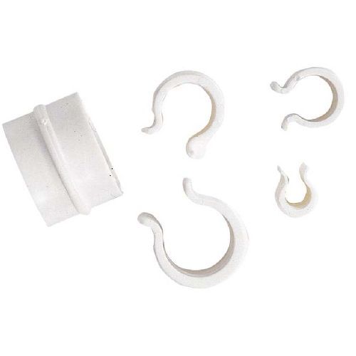 CLIPS FISSAGGIO TELI/RETI SU SERRA 15 MM (15 PZ) <br/> Canne di Bamboo, Bordure e Tutori per Orto, Serre