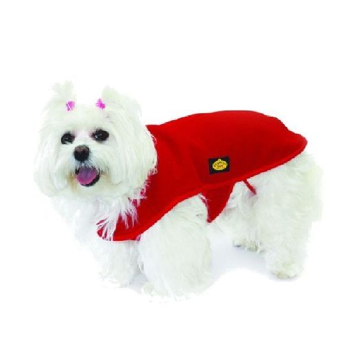 CAPPOTTO IN PILE TG. 30 ROSSO <br/> Guinzagli, Collari e Pettorine